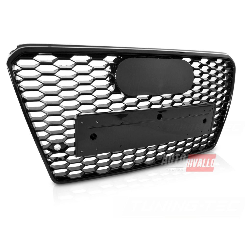 Audi A7 C7 4G 2010-2014 Griglia Anteriore RS7 Look Nero Lucido