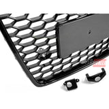 Audi A7 C7 4G 2014-2018 Griglia Anteriore RS7 Look Nero Lucido