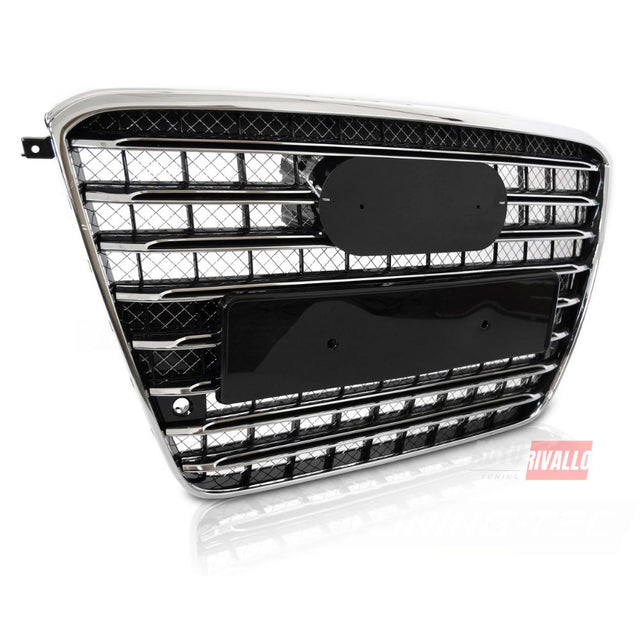 AUDI A8 D4 2009-2013 Griglia Anteriore S8 Look Nero Cromato - autorivallo
