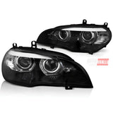Kit fari anteriori Angel Eyes 3D LED plug and play per BMW X5 E70