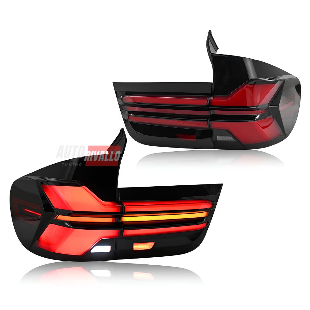 Fanali posteriori neri Full LED per BMW X5 E70 con look moderno G05