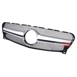 Griglia AMG Look argento per Mercedes GLA X156 con design sportivo.