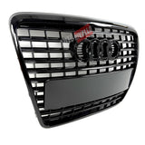 Calandra Audi A6 C6 4F restyling nera lucida vista angolata