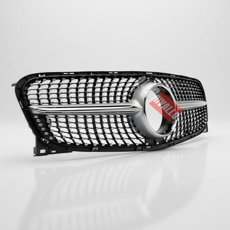 Mascherina Premium Mercedes GLA X156 - Design Diamond Nero Lucido per un look esclusivo