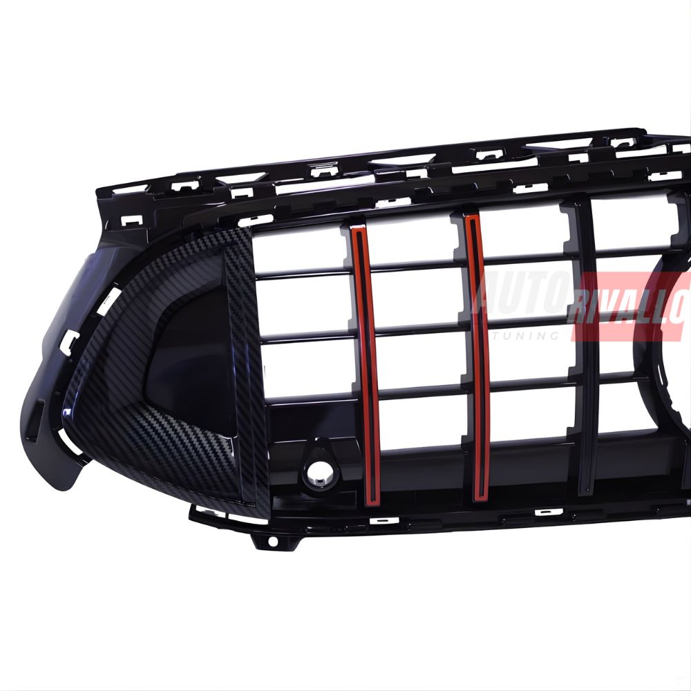 Mercedes A W177 Facelift 2023+ Griglia GT Rocket Carbonio Rosso