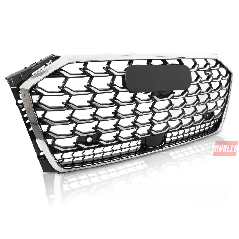 AUDI A8 D5 2021+ Griglia Anteriore S-Line Look - Nero Cromato