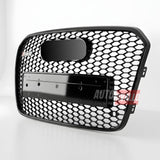 Calandra Audi A6 4G C7 pre-facelift (2010-2014) nero lucido, stile aggressivo RS6 Design.