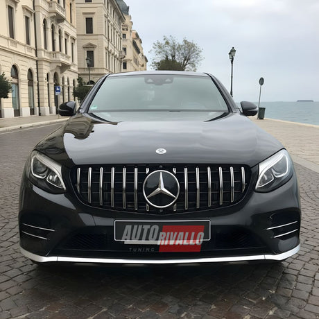 Mascherina Mercedes GLC X253 C253 GT Look cromato. Qualità premium