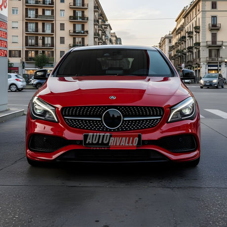 Griglia frontale Mercedes CLA C117 Diamond Look nera. Calandra premium per un tocco di eleganza sportiva