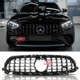 Griglia Mercedes Classe E W213 S213 2020-2023 AMG E63 Look cromata. Upgrade premium per un frontale esclusivo.