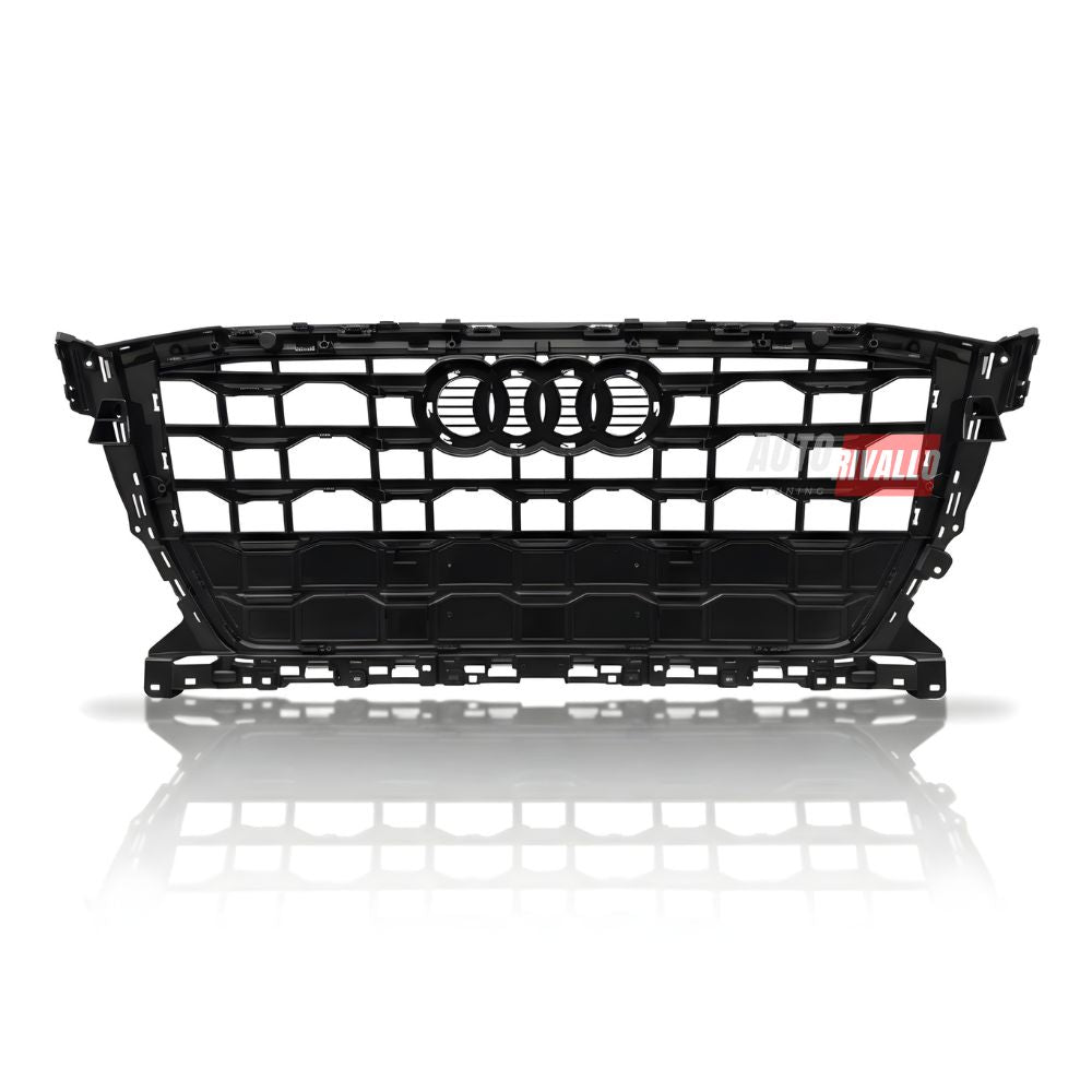 Mascherina Audi Q2 Facelift nero lucido. Componente di alta qualità per un frontale impeccabile