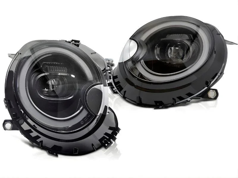 Mini R56 R57 2006-2014 Fari Anteriori Full LED Diurne Nero - autorivallo