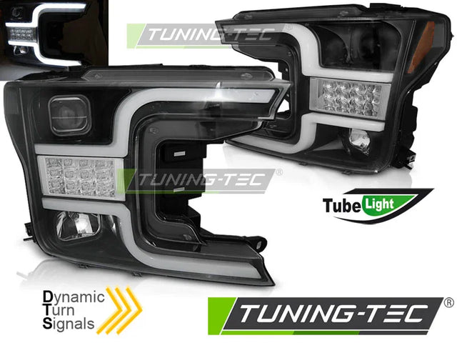 Ford F-150 MK13 2017-2020 Fari Anteriori LED Light Tube - autorivallo