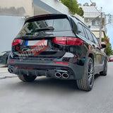 Diffusore posteriore Mercedes GLB X247 AMG GLB35 Look nero lucido con quattro terminali