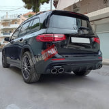 Diffusore sportivo Mercedes GLB X247 AMG GLB35 Look nero lucido con  terminali cromati