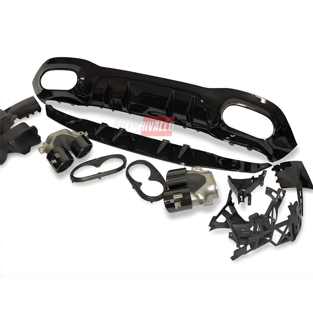 Mercedes A W177 (2023+) Diffusore Posteriore AMG A45s Look