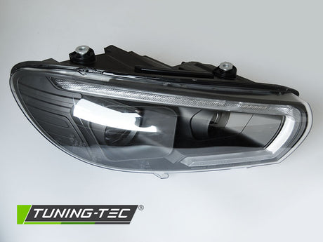 VW Scirocco 2014-2017 Fari Anteriori LED Light Tube Nero - autorivallo