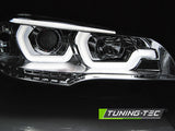 BMW X5 E70 2007-2013 Fari Anteriori LED Light Tube Nero - autorivallo