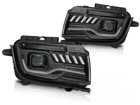 Chevrolet Camaro 2009-2013 Fari Anteriori LED Lightube Nero - autorivallo