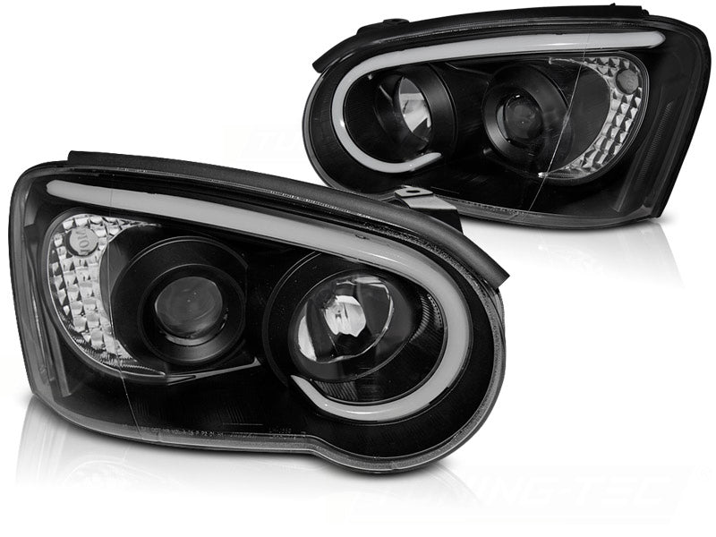 Subaru Impreza II GD 2003-2005 Fari Anteriori LED Light Tube Nero - autorivallo