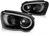 Subaru Impreza II GD 2003-2005 Fari Anteriori LED Light Tube Nero - autorivallo