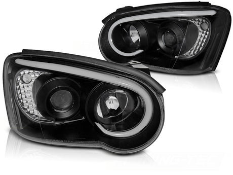 Subaru Impreza II GD 2003-2005 Fari Anteriori LED Light Tube Nero - autorivallo