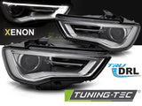 Audi A3 8V 2012-2016 Fari Anteriori LED Diurne Nero Xenon