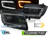 VW Crafter II 2017-2024 Fari Anteriori Full LED Lightube Nero - autorivallo