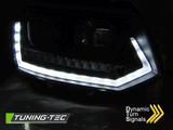 VW T5 2010-2015 Fari Anteriori Light Tube DRL LED Nero - autorivallo