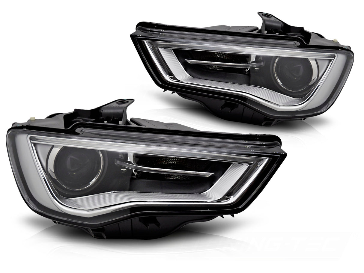 Audi A3 8V 2012-2016 Fari Anteriori LED Diurne Nero Xenon