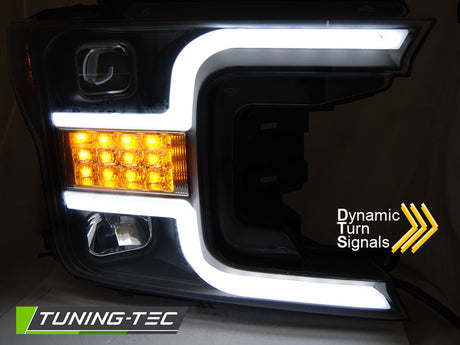 Ford F-150 MK13 2017-2020 Fari Anteriori LED Light Tube - autorivallo