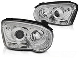Subaru Impreza II 2003-2005 Fari Anteriori LED Light Tube Cromati - autorivallo