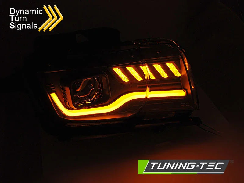 Chevrolet Camaro 2009-2013 Fari Anteriori LED Lightube Nero - autorivallo