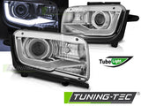 Chevrolet Camaro 2009-2013 Fari Anteriori LED Light Tube Cromati - autorivallo