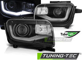 Chevrolet Camaro 2009-2013 Fari Anteriori LED Light Tube Nero - autorivallo