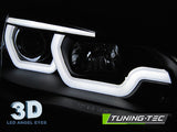 BMW X5 E70 2007-2013 Fari Anteriori LED Light Tube Nero - autorivallo