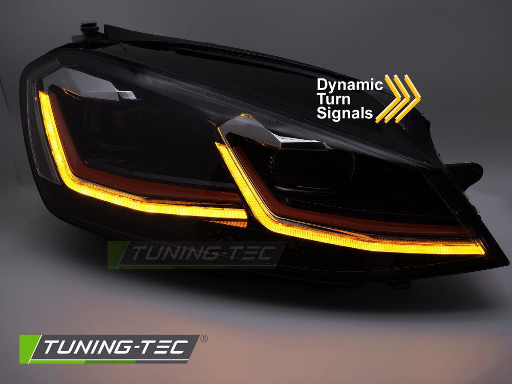 VW Golf 7 2012-2017 Fari Anteriori Full LED Diurne GTI Look - autorivallo