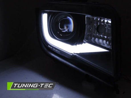 Chevrolet Camaro 2009-2013 Fari Anteriori LED Light Tube Nero - autorivallo