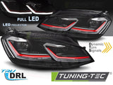 VW Golf 7 2012-2017 Fari Anteriori Full LED Diurne GTI Look - autorivallo