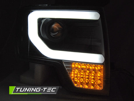 Ford F-150 MK12 2008-2014 Fari Anteriori LED Nero - autorivallo
