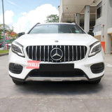 Calandra Panamericana per Mercedes GLA X156 pre-facelift 2013-2016, profili cromati