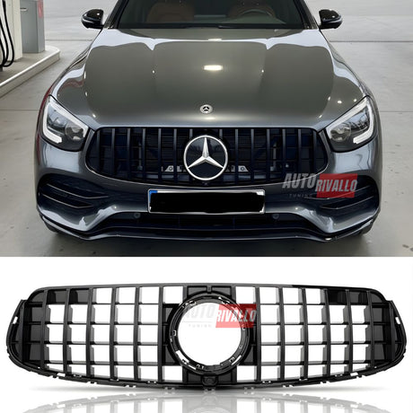 Griglia anteriore AMG Look GT Panamericana per Mercedes GLC X253 C253 2019-2022