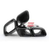 Diffusore posteriore GLC C254 Coupé 2022-2026, terminali sportivi GLC63 nero lucido