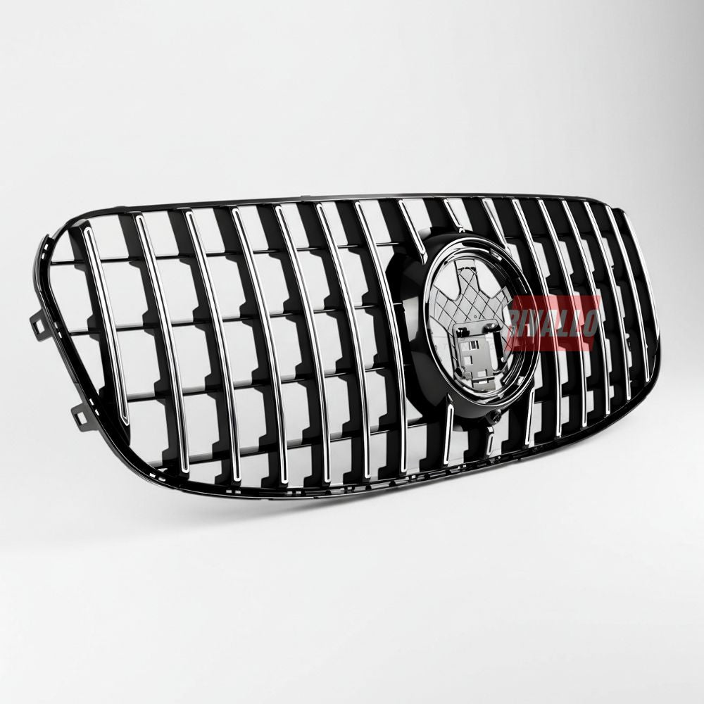 Griglia Mercedes GLS X167 2023-2026 GTR, migliora l'estetica frontale con un tocco aggressivo.