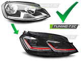 VW Golf 7 2012-2017 Fari Anteriori Full LED Diurne GTI Look - autorivallo