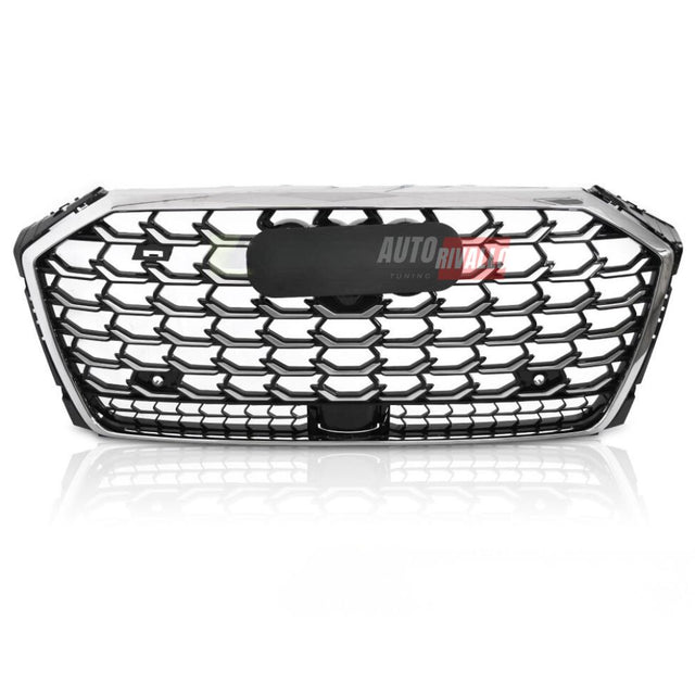 AUDI A8 D5 2021+ Griglia Anteriore S-Line Look - Nero Cromato
