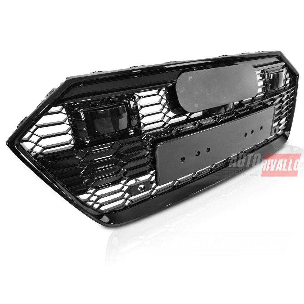 AUDI A7 C8 4K 2018-2023 Griglia Anteriore RS7 Look Nero Lucido
