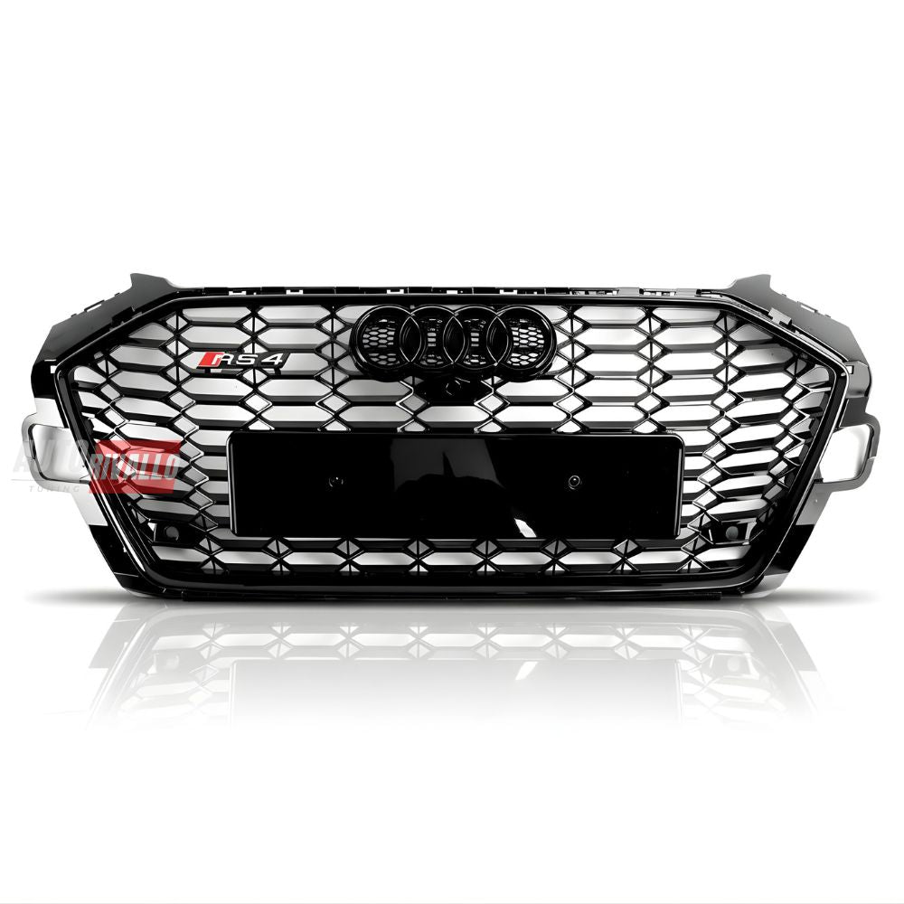 Griglia Tuning RS Look per Audi A4 B9 2019-2024. Calandra nero lucido per un tocco premium.