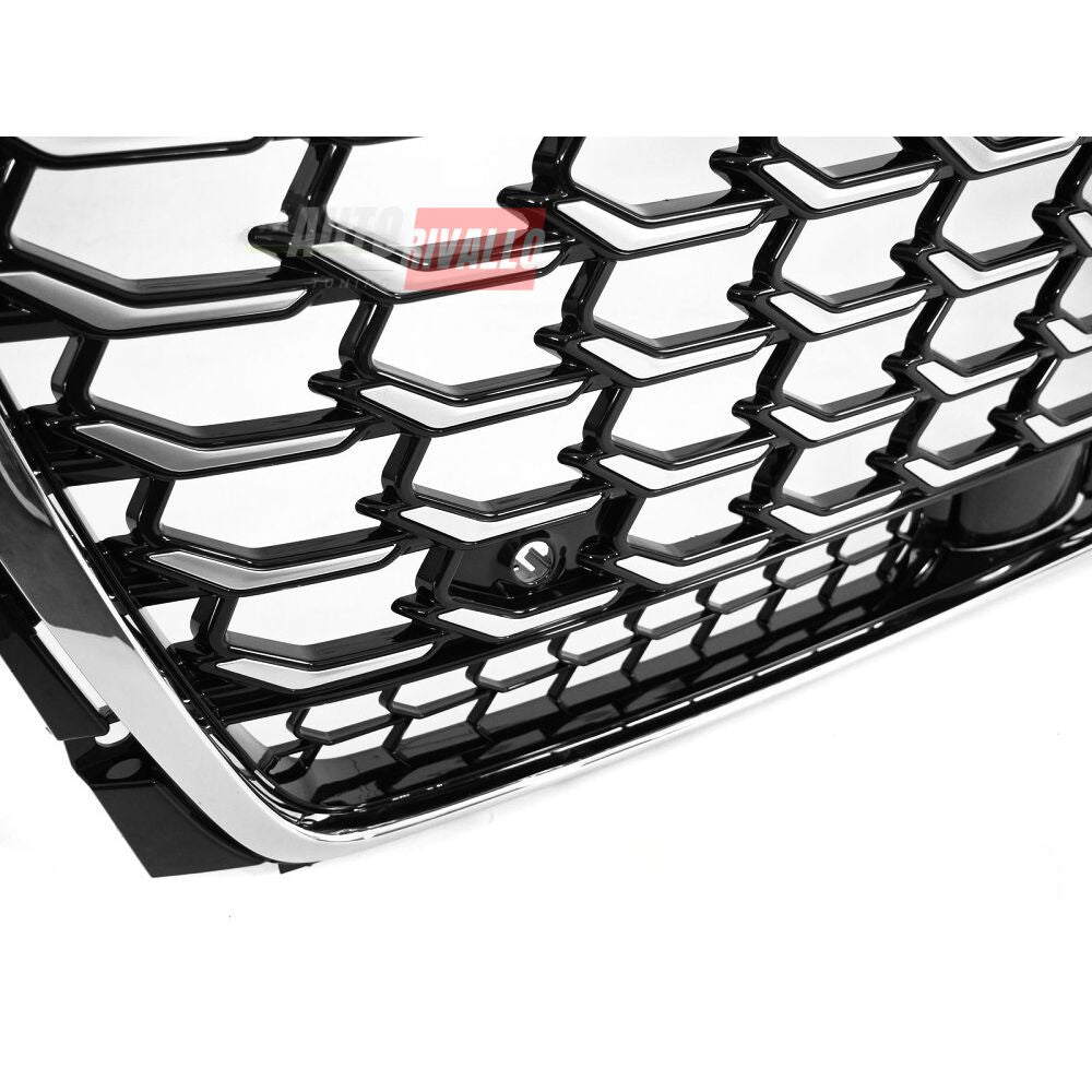 AUDI A8 D5 2021+ Griglia Anteriore S-Line Look - Nero Cromato
