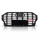 Griglia Audi Q3 F3 S-Line Look 2018-2025 nero lucido. Dettaglio sportivo per un frontale rinnovato